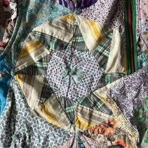 ジャケット・アウター vintage fabric feed sack jacket Made a